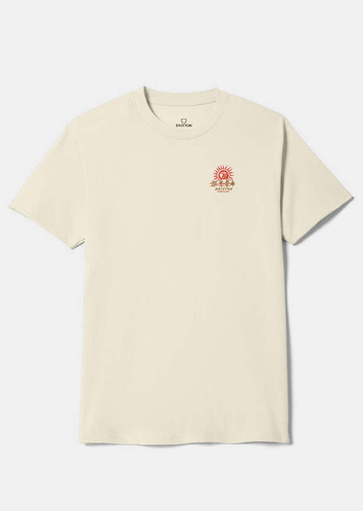 Back of Dark Paradise Cream Tee, Blank back - Slowride Supply - vintage racing apparel from Slowride Supply