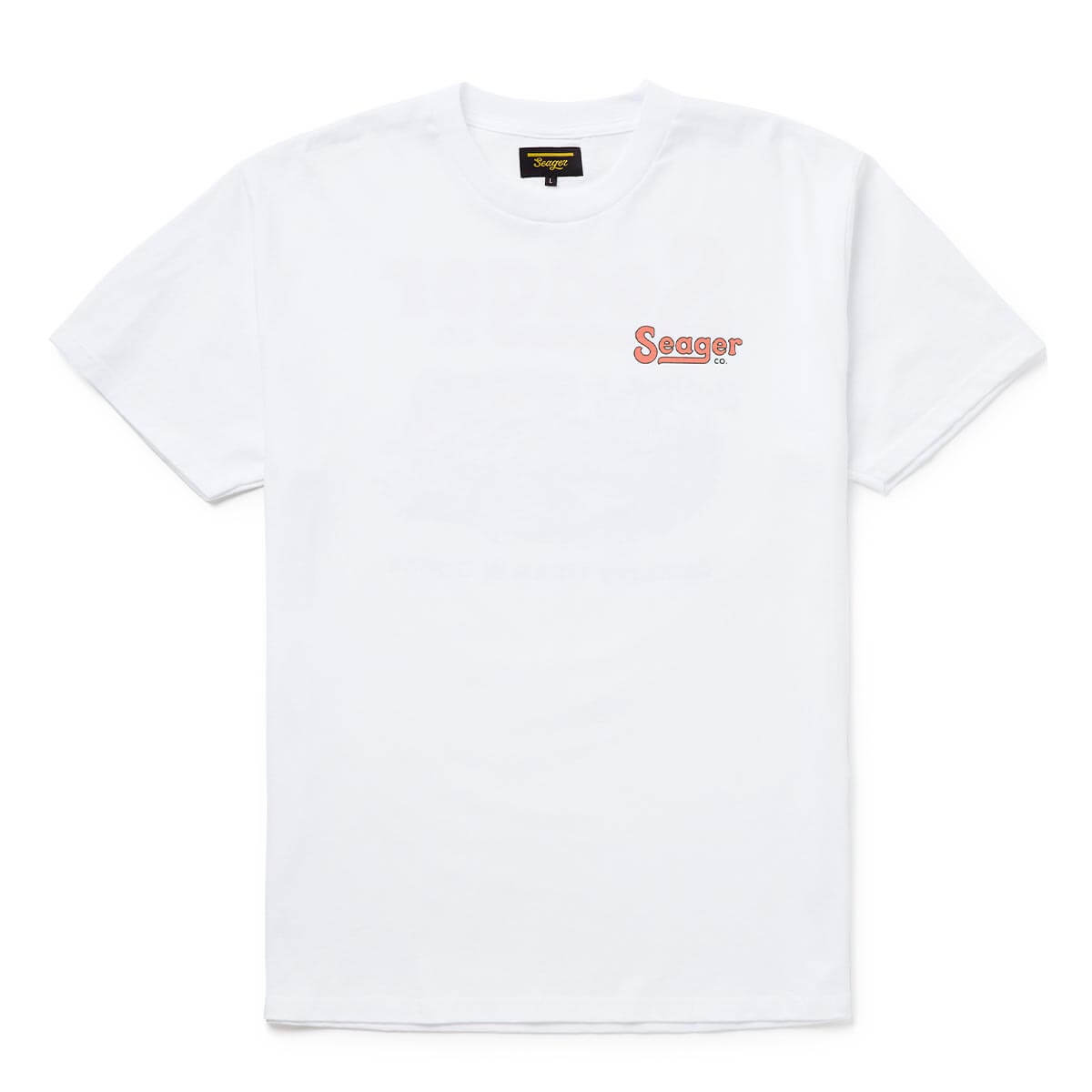 Back of Drifting the West White Tee, Blank back - Slowride Supply - vintage racing apparel from Slowride Supply
