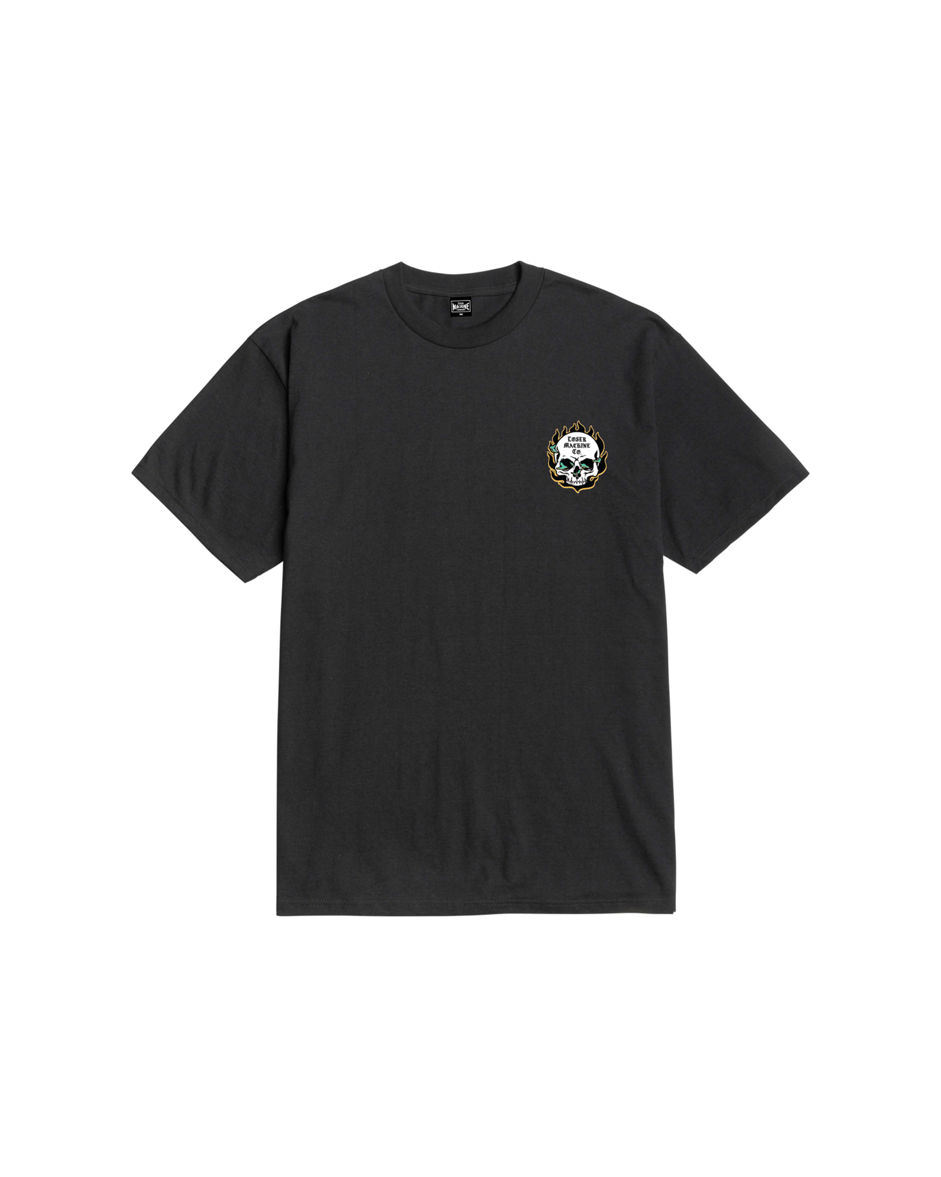 Back of Mystic Woman Black Tee, Blank back - Slowride Supply - vintage racing apparel from Slowride Supply