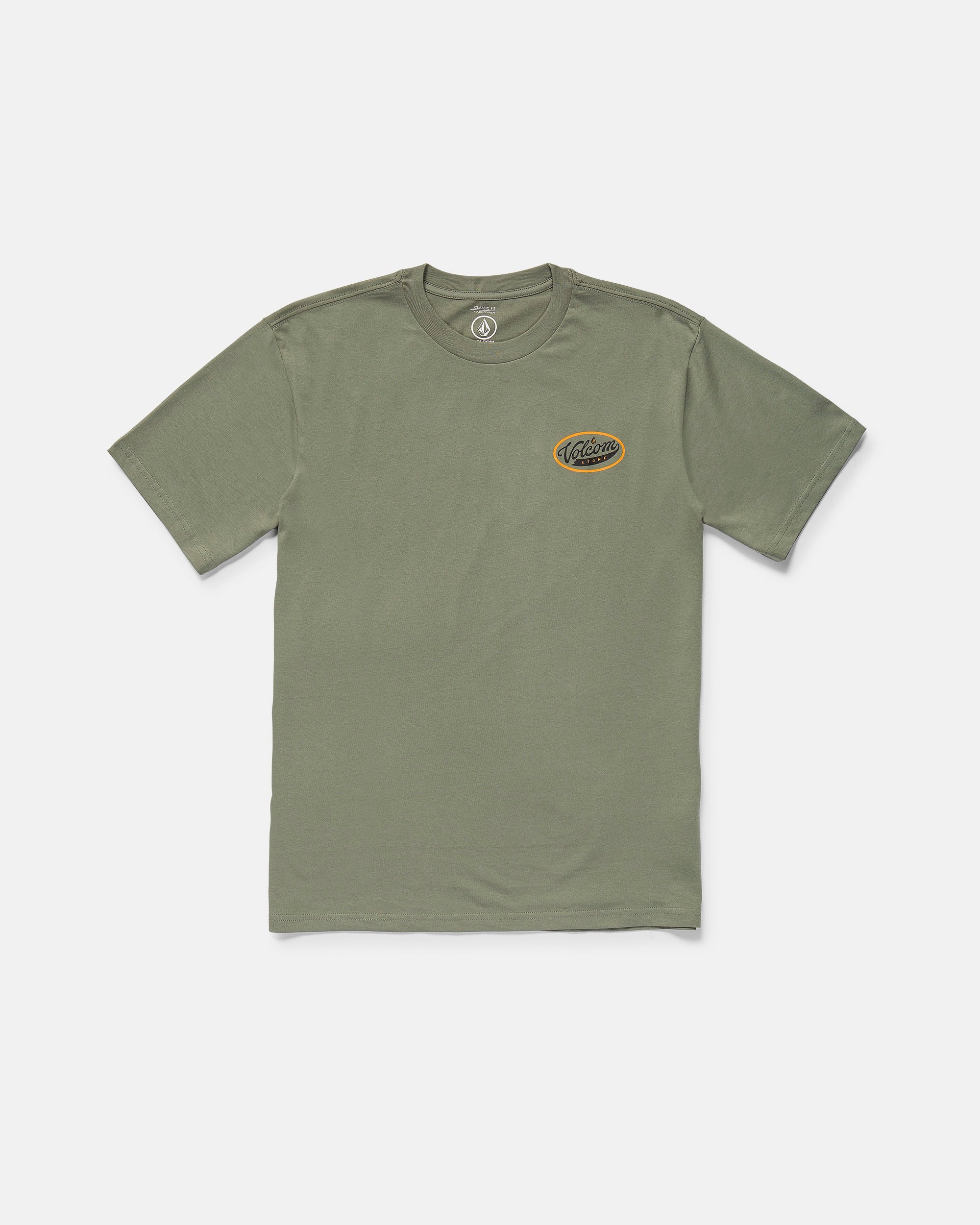 Back of Parts and Services Brown Olive Tee, Blank back - Slowride Supply - vintage racing apparel from Slowride Supply