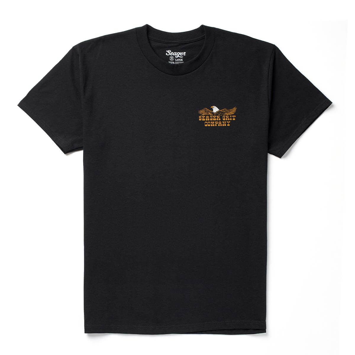 Back of SGR Big Rig Black Tee, Blank back - Slowride Supply - vintage racing apparel from Slowride Supply
