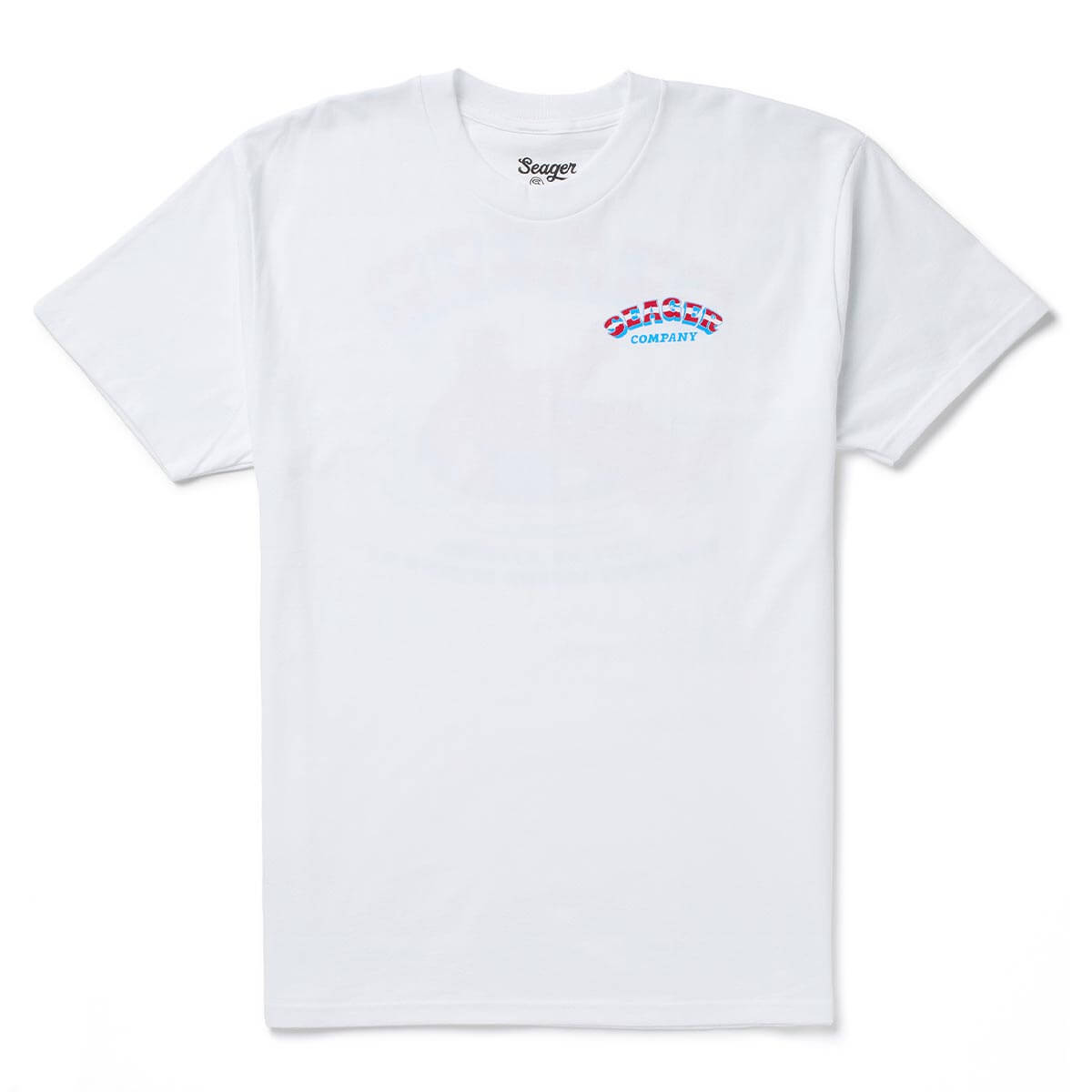 Back of Tubular White Tee, Blank back - Slowride Supply - vintage racing apparel from Slowride Supply