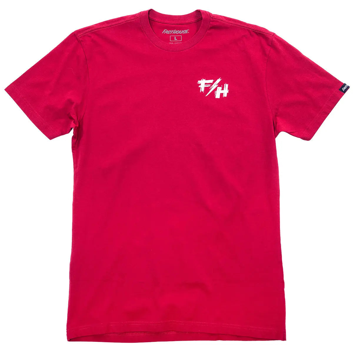 Back of Youth Fray Tee Cardinal Kids Kids Tee, Blank back - Slowride Supply - vintage racing apparel from Slowride Supply