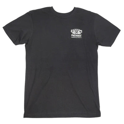 Back of 805; Gravel Tee Black Black Tee, Blank back - Slowride Supply - vintage racing apparel from Slowride Supply