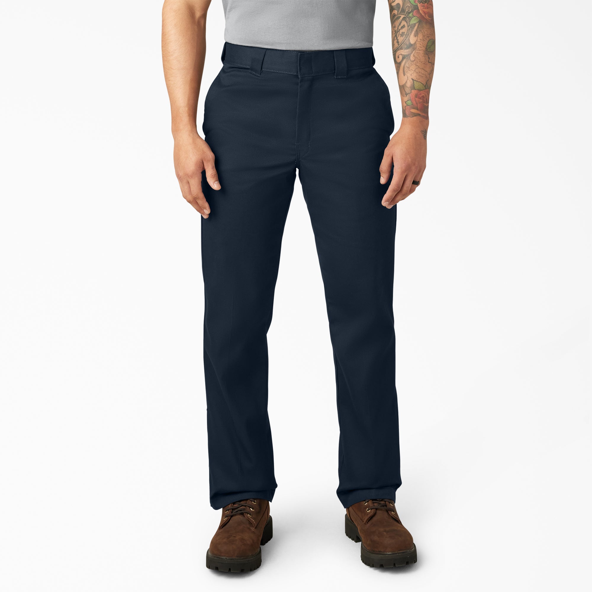 Back of 874f - Flex Work Pant Pants Dark Navy Pants, Blank back - Slowride Supply