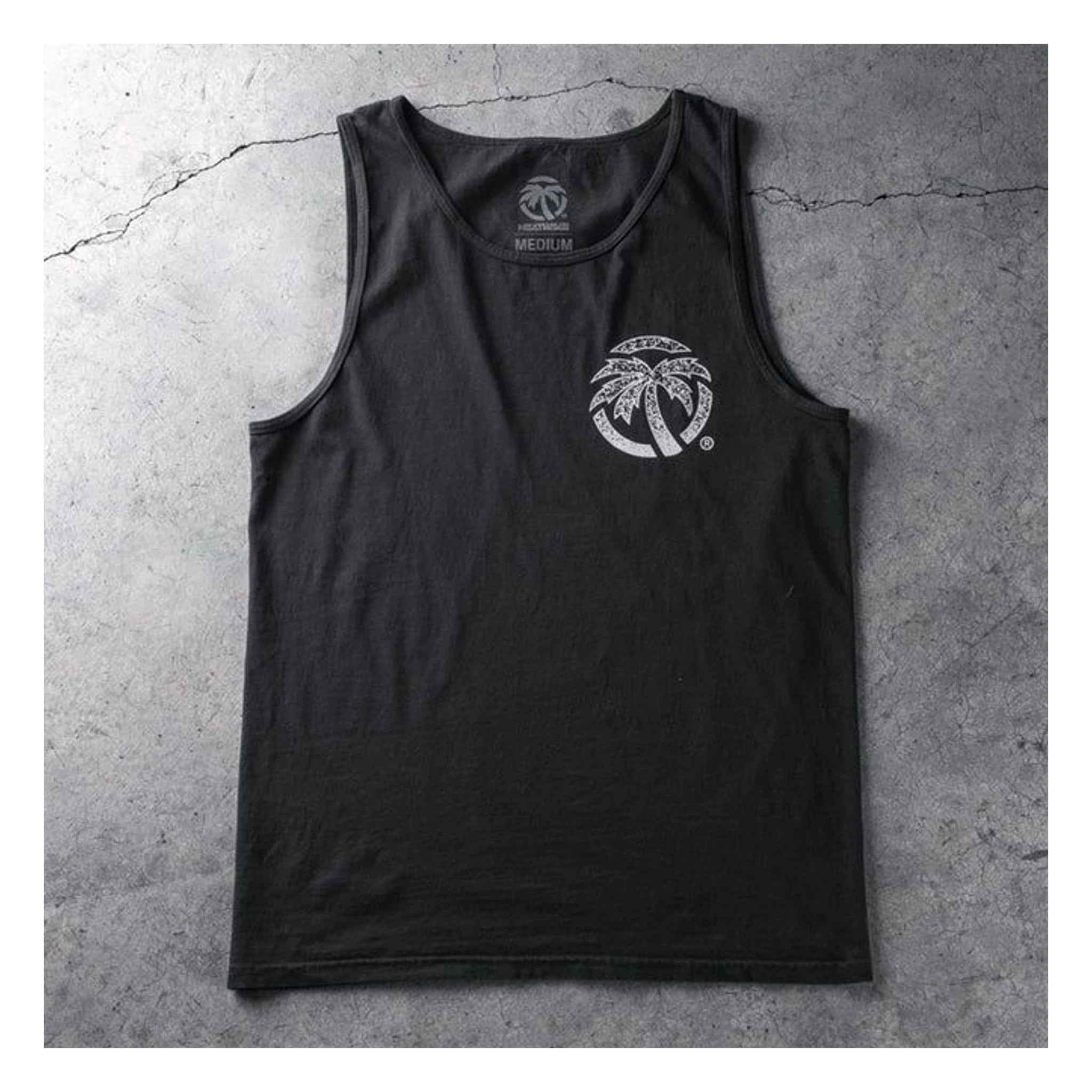 Back of Alloy Tank Top Apparel Black Apparel, Blank back - Slowride Supply - vintage racing apparel from Slowride Supply