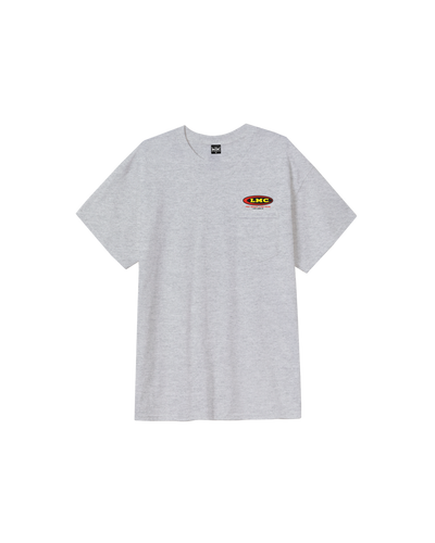 Back of Auto Parts Pocket Heather Grey Tee, Blank back - Slowride Supply - vintage racing apparel from Slowride Supply
