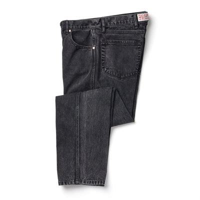 Back of Autry Jean Regular Fit Antique Wash Pants Pants, Back pocket with red and white woven label at waistband - Slowride