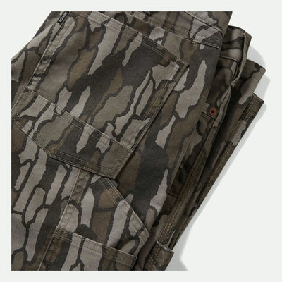 Close-up of Builders Carpenter Pant Pants Washed Black Pants showing Washed black and grey camouflage pattern with