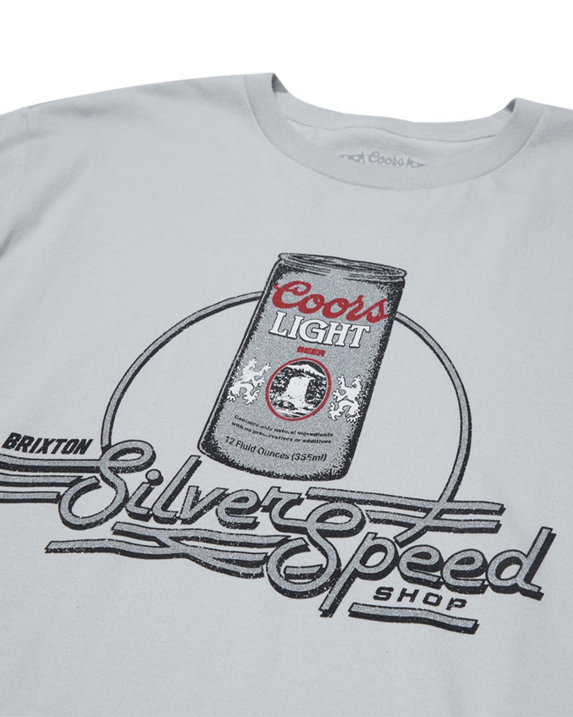 Back of Coors Light Caster Black Tee, Blank back - Slowride Supply - vintage racing apparel from Slowride Supply