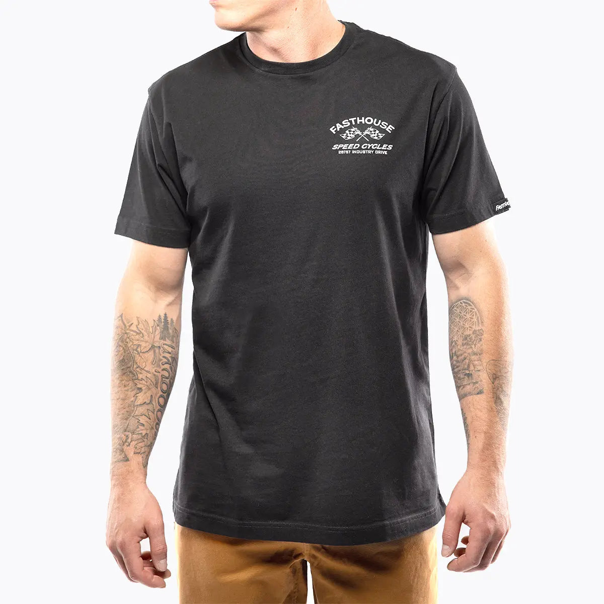 Back of Crown White Tee, Blank back - Slowride Supply - vintage racing apparel from Slowride Supply
