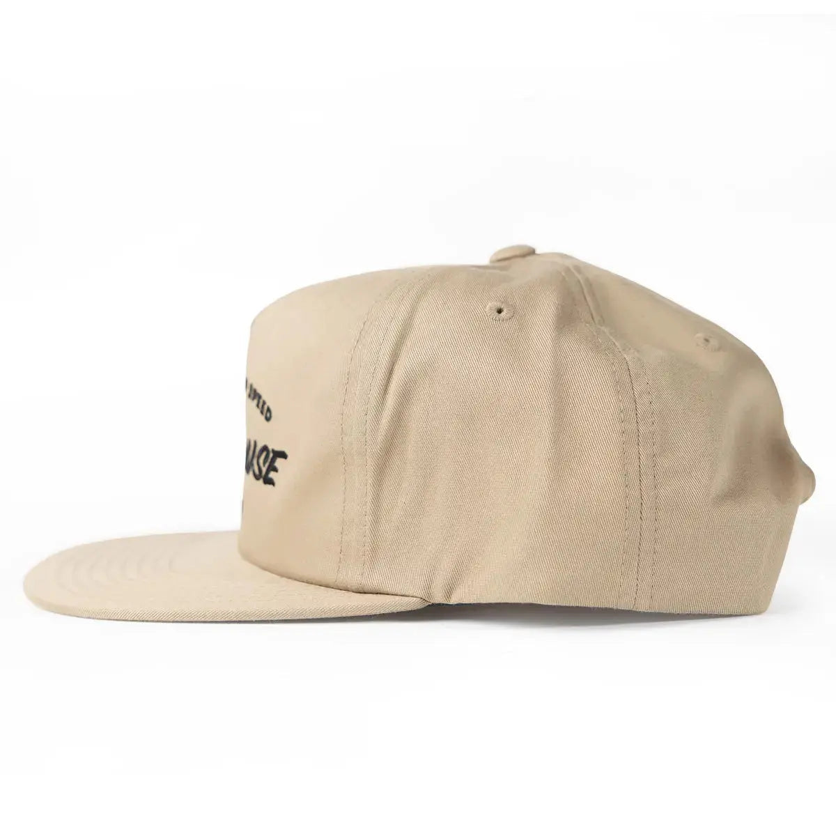Back of Cruisin Hat Apparel Khaki Apparel, Blank back - Slowride Supply - vintage racing apparel from Slowride Supply