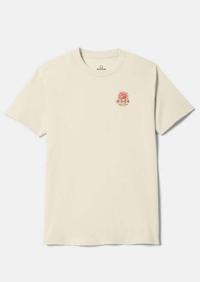 Back of Dark Paradise Cream Tee, Blank back - Slowride Supply - vintage racing apparel from Slowride Supply