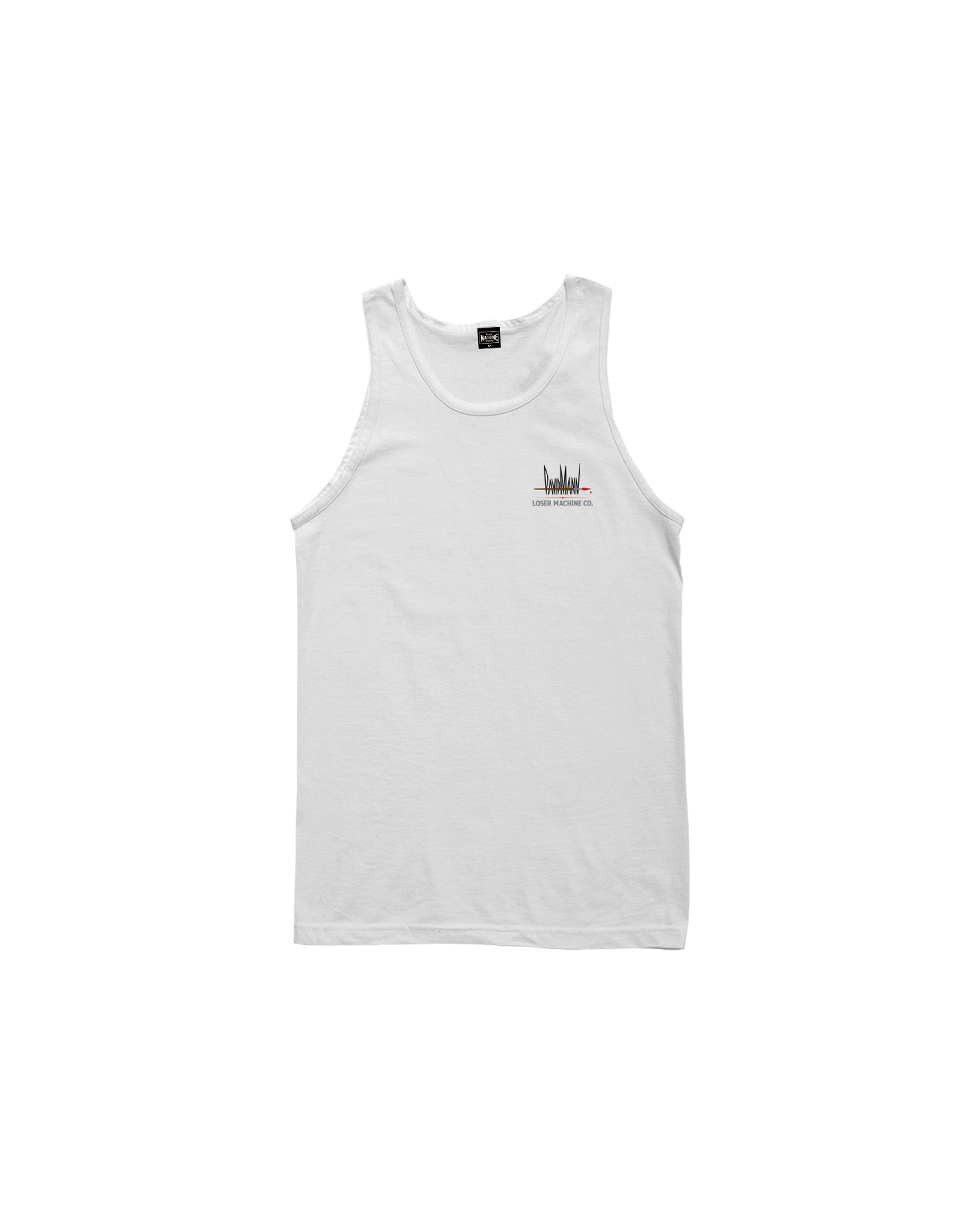 Back of Destination America Tank Tank Top White Tank Top, Blank back - Slowride Supply
