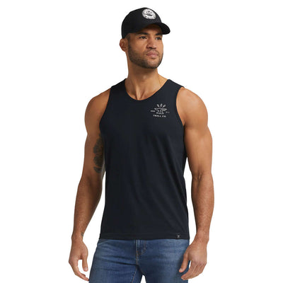 Back of DHCM Twisting Wrenches Tank Tank Top Black Tank Top, Blank back - Slowride Supply