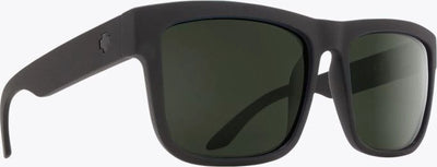 Back of Discord SOSI - Matte Black - Happy Gray Green (480) Sunglasses, Matte black frame with small embossed logo on temple