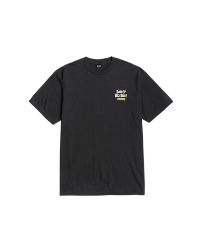 Back of Displeasure Black Tee, Blank back - Slowride Supply - vintage racing apparel from Slowride Supply