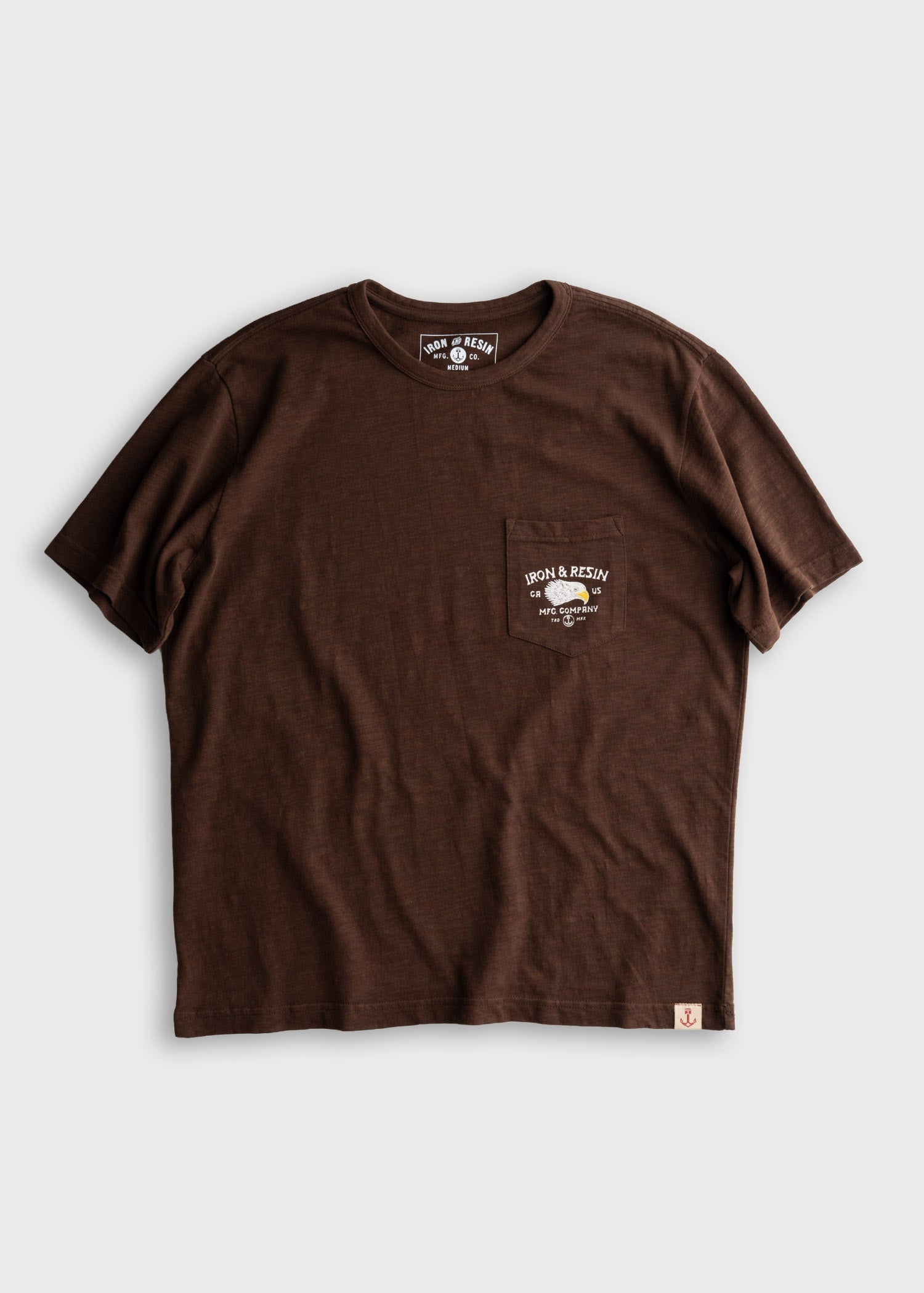 Back of Don't Ruin It Brown Tee, Blank back - Slowride Supply - vintage racing apparel from Slowride Supply