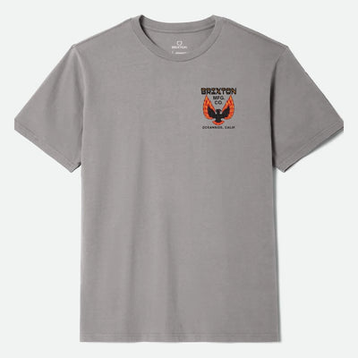 Back of Garvey Tee Heather Grey Tee, Blank back - Slowride Supply - vintage racing apparel from Slowride Supply