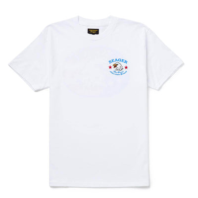 Back of Great American Dream White Tee, Blank back - Slowride Supply - vintage racing apparel from Slowride Supply