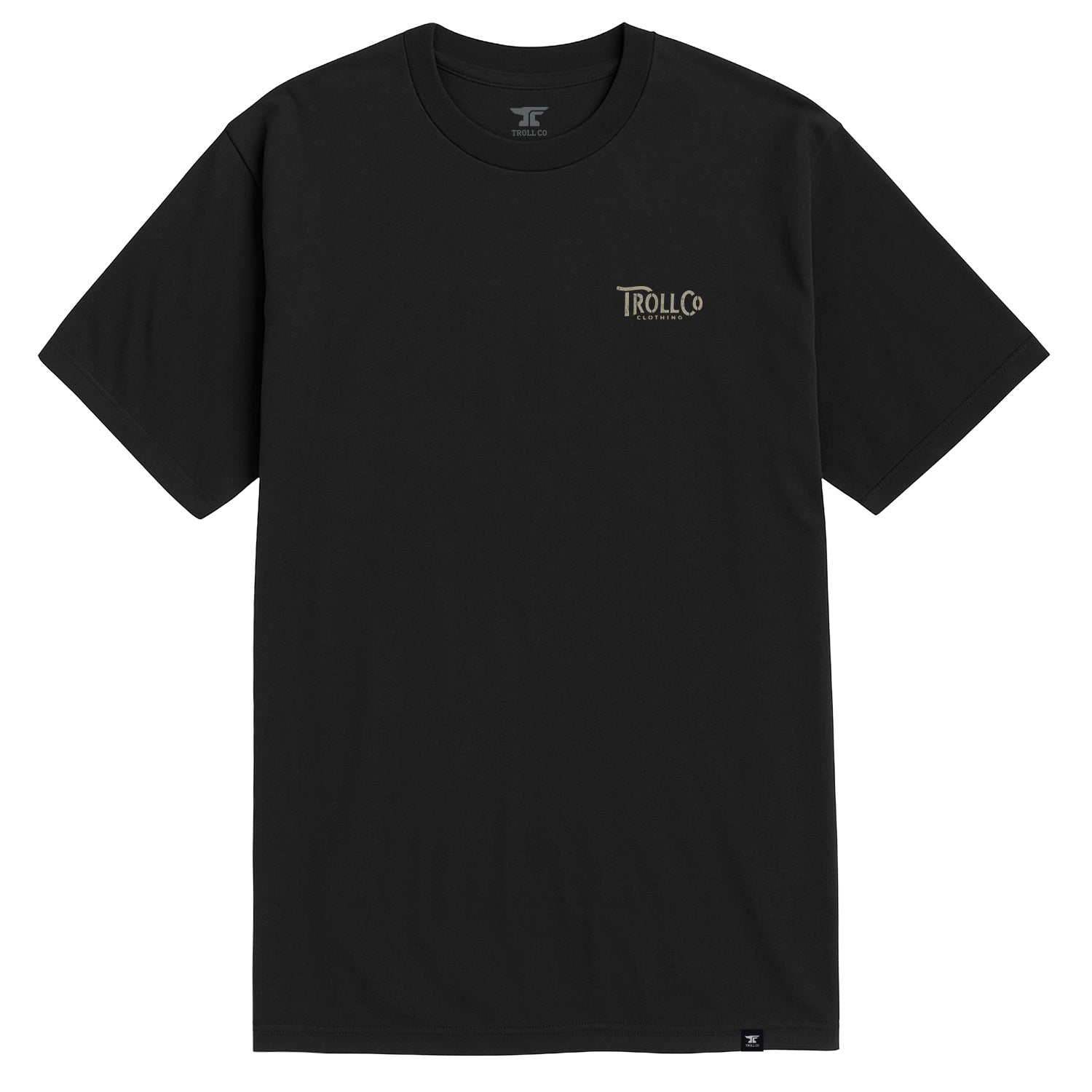 Back of Headstrong Black Tee, Blank back - Slowride Supply - vintage racing apparel from Slowride Supply