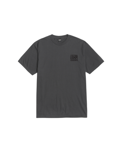 Back of Inside Out Vintage Black Tee, Blank back - Slowride Supply - vintage racing apparel from Slowride Supply