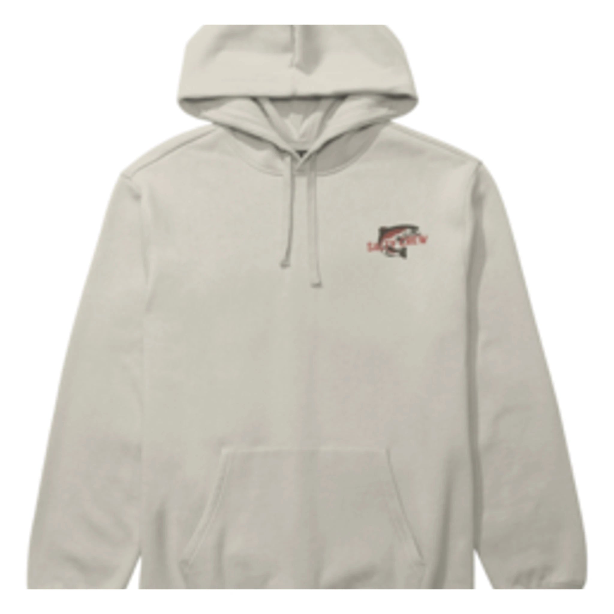 Back of Nature Vibes Fleece Bone Hoodie, Blank back - Slowride Supply - vintage racing apparel from Slowride Supply