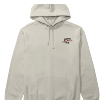 Back of Nature Vibes Fleece Bone Hoodie, Blank back - Slowride Supply - vintage racing apparel from Slowride Supply