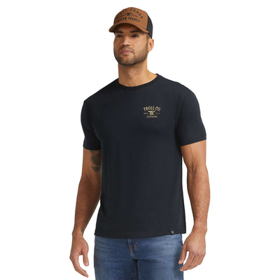 Back of NUHD Hammer Twins Black Tee, Blank back - Slowride Supply - vintage racing apparel from Slowride Supply