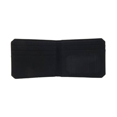 Close-up of Nylon Duck Bifold Wallet Accessory Brown Accessory showing Black nylon bifold wallet with multiple card slots