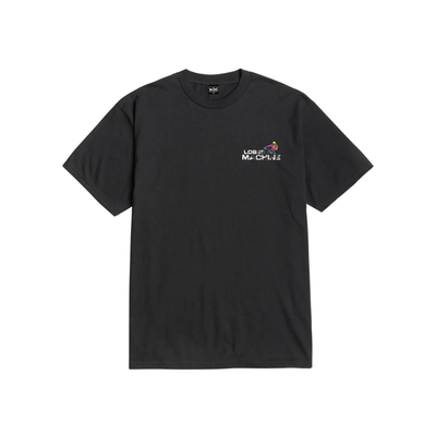 Back of Ocotillo Black Tee, Blank back - Slowride Supply - vintage racing apparel from Slowride Supply