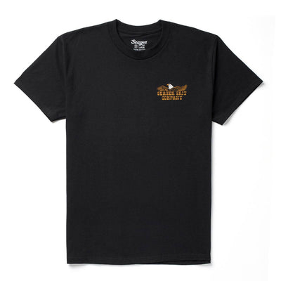 Back of SGR Big Rig Black Tee, Blank back - Slowride Supply - vintage racing apparel from Slowride Supply