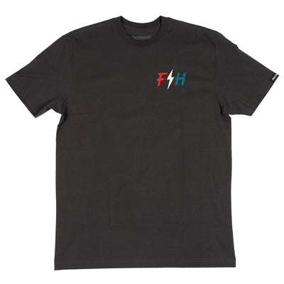 Back of Soar Graphite Black Tee, Blank back - Slowride Supply - vintage racing apparel from Slowride Supply