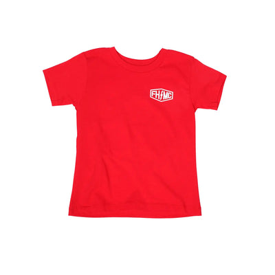 Back of Toddler Gibson Tee Kids Red Kids Tee, Blank back - Slowride Supply - vintage racing apparel from Slowride Supply