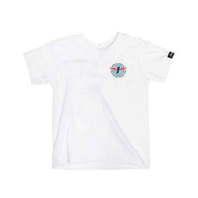 Back of Toddler Renown Tee White Kids White Kids Tee, Blank back - Slowride Supply