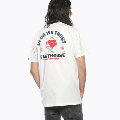 Person wearing Unite Black Tee, White tee worn casually against neutral studio background - Slowride Supply