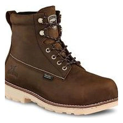 Close-up of Wingshooter ST 83622 Boots Boots showing Brown nubuck leather upper with cream lug sole and white metal eyelets