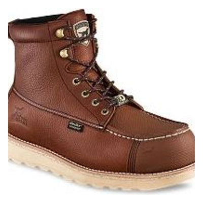 Close-up of Wingshooter XD 83676 Boots Boots showing Brown leather lace-up boot with cream-colored crepe sole and contrast
