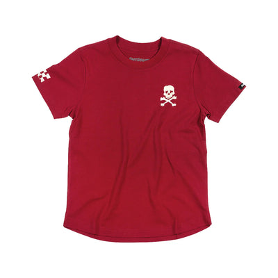 Back of Youth Alkyd Tee Cardinal Kids Kids Tee, Blank back - Slowride Supply - vintage racing apparel from Slowride Supply