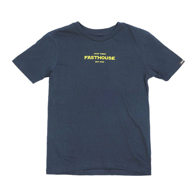 Back of Youth Anchor Tee Midnight Navy Kids Midnight Navy Kids Tee, Blank back - Slowride Supply