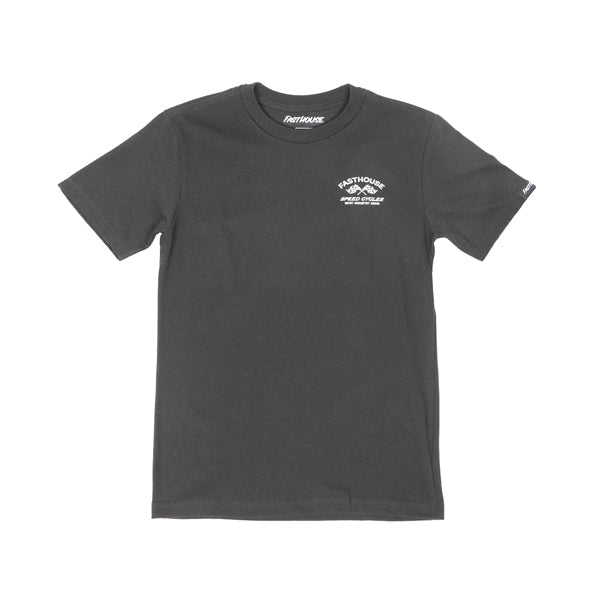 Back of Youth Crown Tee Kids Black Kids Tee, Blank back - Slowride Supply - vintage racing apparel from Slowride Supply