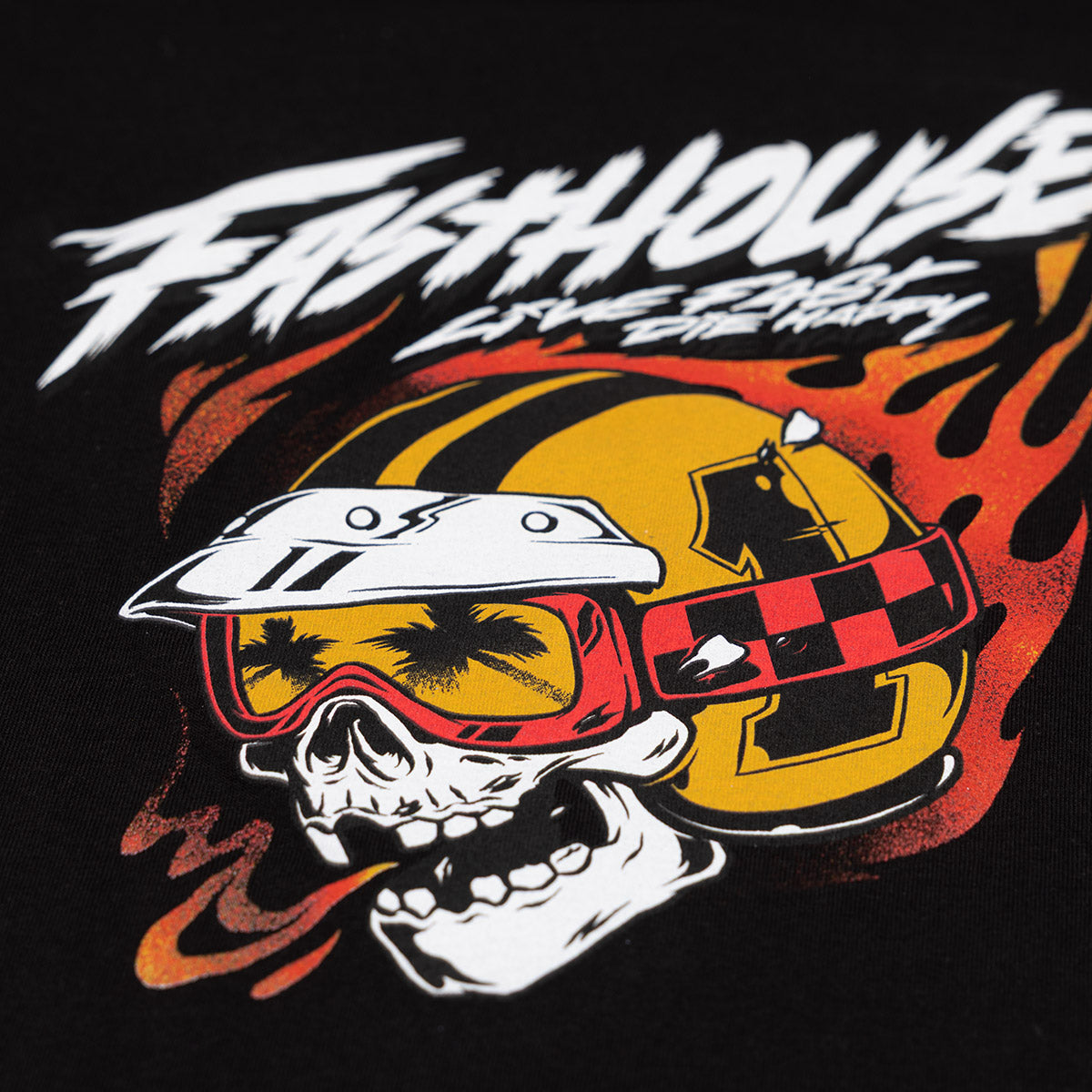 Back of Youth Destroyer Black Tee, Blank back - Slowride Supply - vintage racing apparel from Slowride Supply