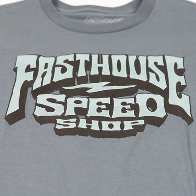 Back of Youth Record Indigo Tee, Blank back - Slowride Supply - vintage racing apparel from Slowride Supply