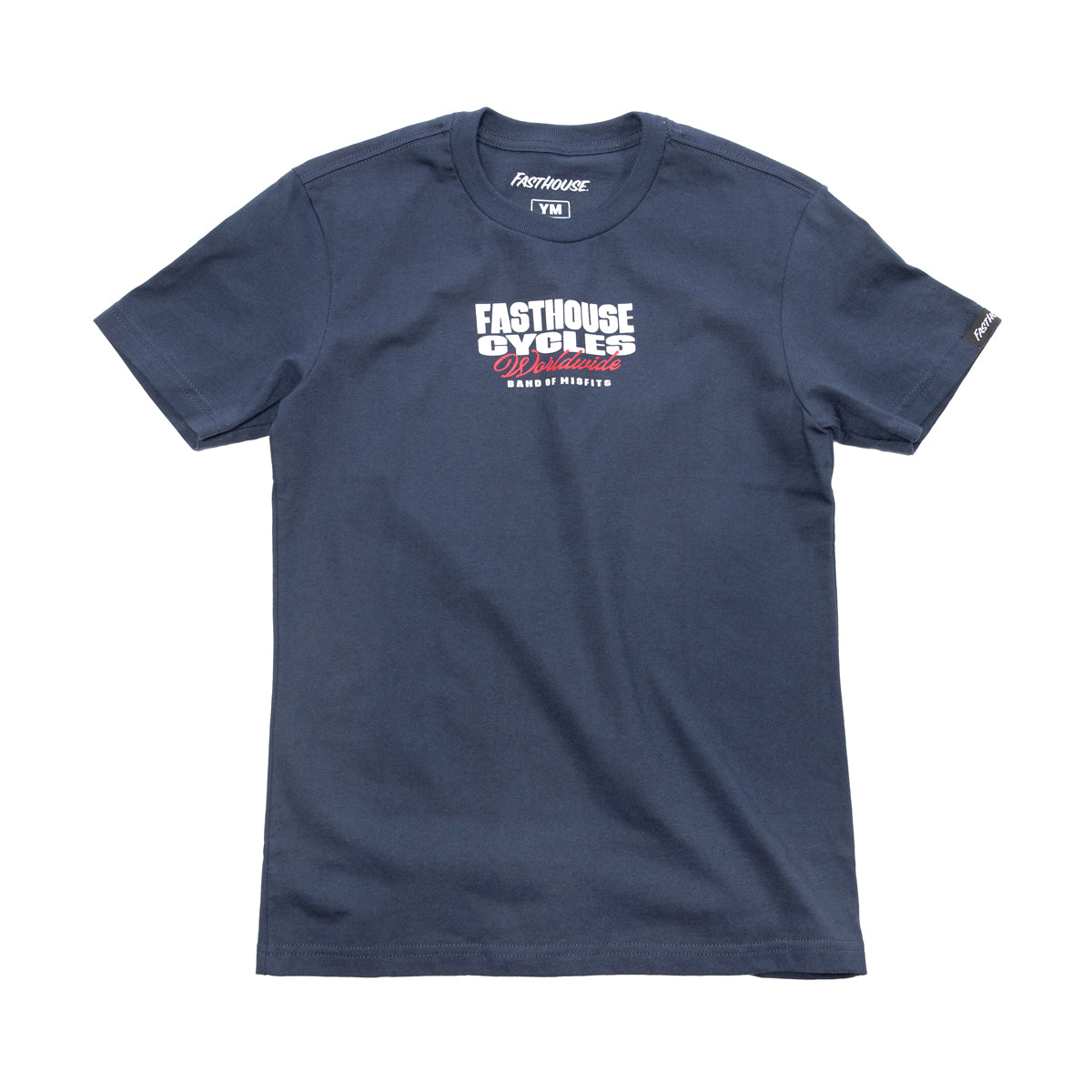 Back of Youth Spanner Tee Kids Midnight Navy Kids Tee, Blank back - Slowride Supply