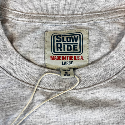 USA Made Pocket Tee Grey - Slow Ride